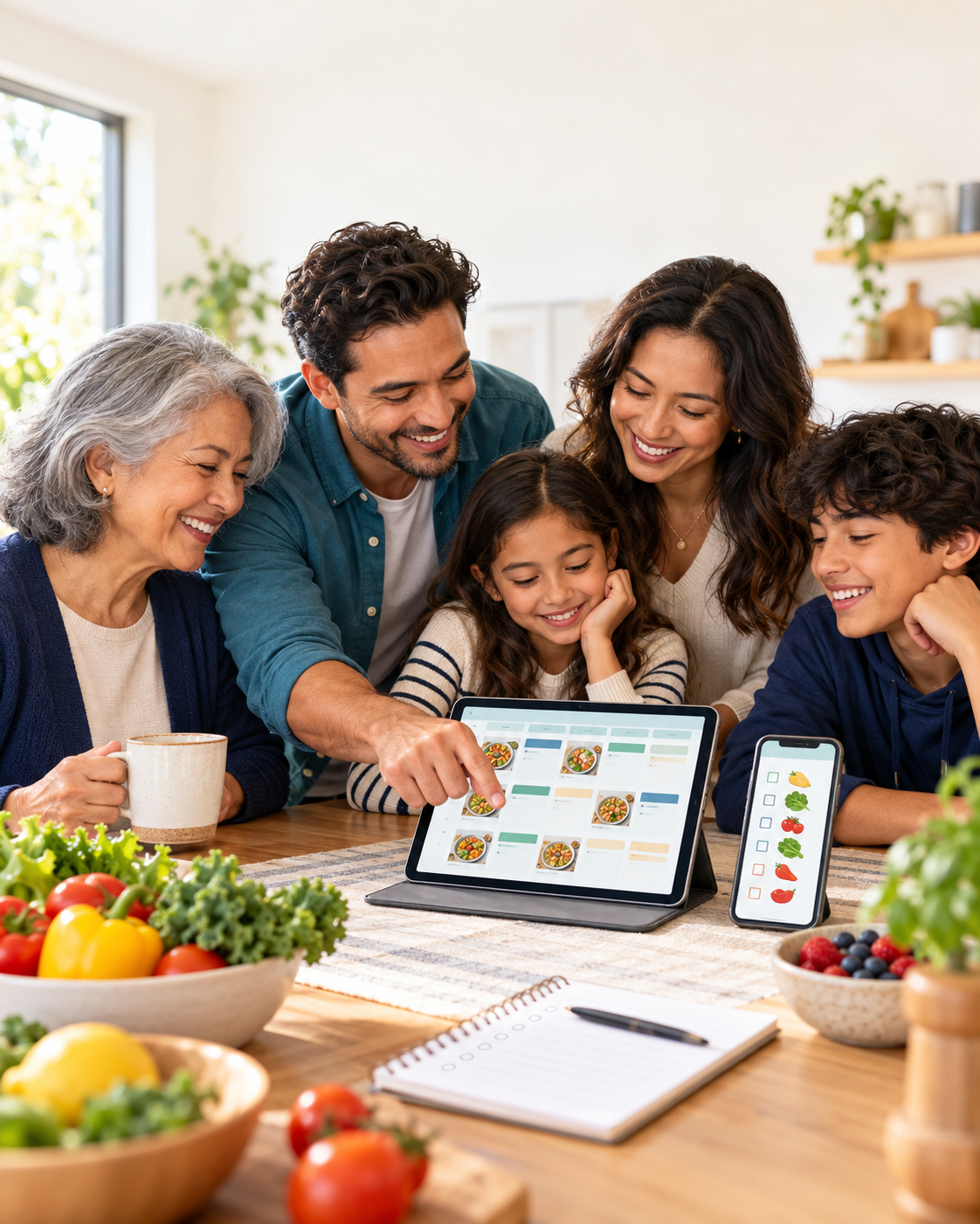 Family Meal Planner & Grocery Checklist